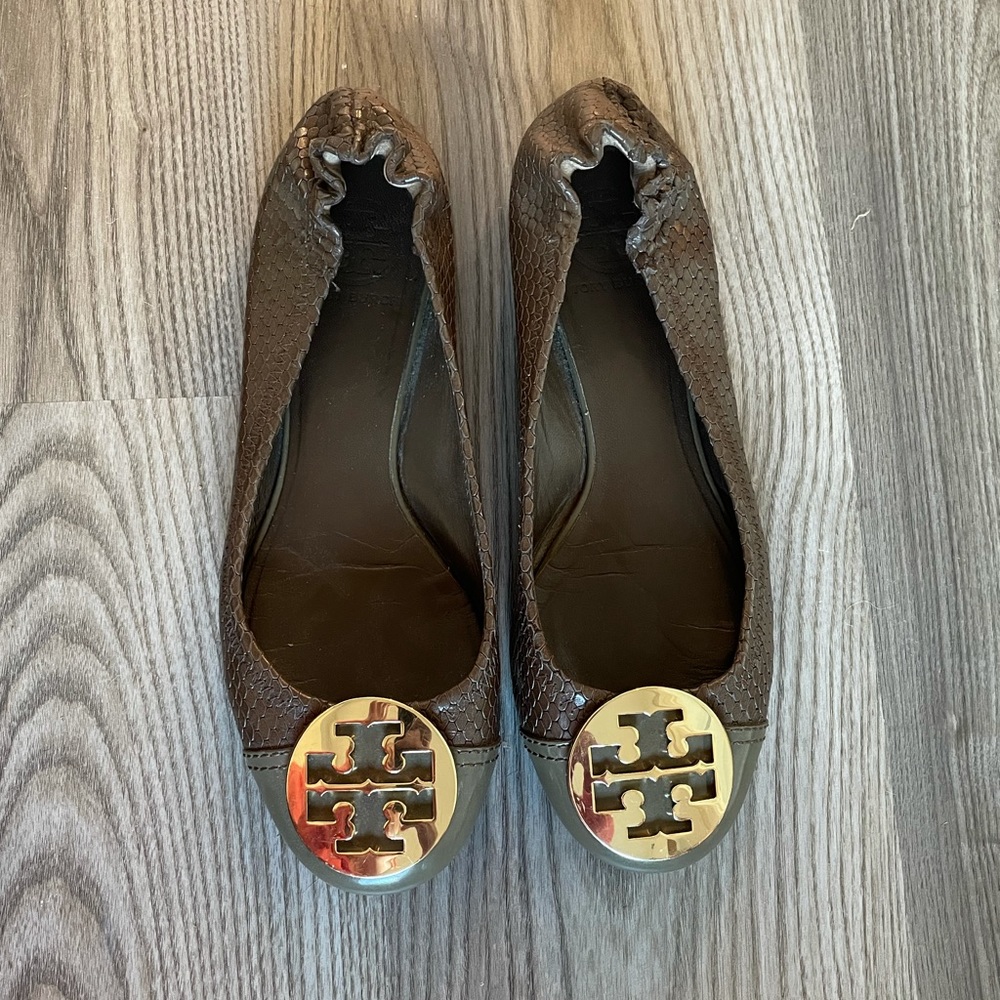 Tory Burch | Snakeskin Reva Flats